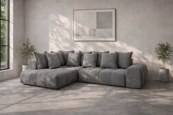 ALEXA Seccional Alexa / Velvet Dresde Fabrics