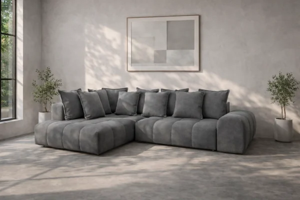 ALEXA2 Seccional Alexa / Velvet Dresde Fabrics