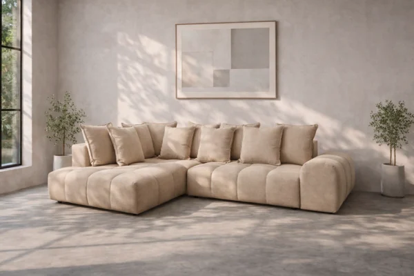 ALEXA3 Seccional Alexa / Velvet Dresde Fabrics